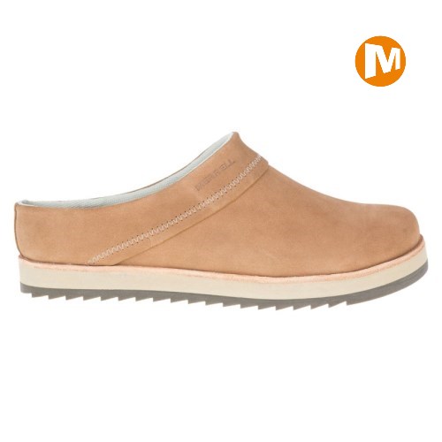 Dámské Clogs Merrell Juno Clog Suede Světle Hnědé (CZ. YSQXZ)